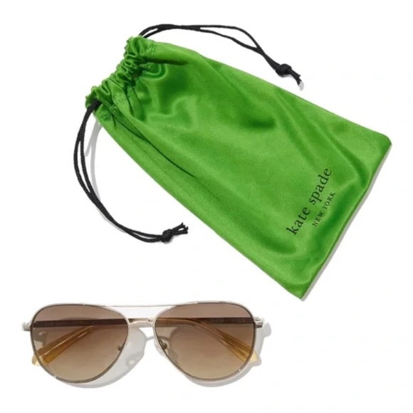 Kate Spade Emmaline Sunglasses Aviator Sunglasses - Picture 4 of 7